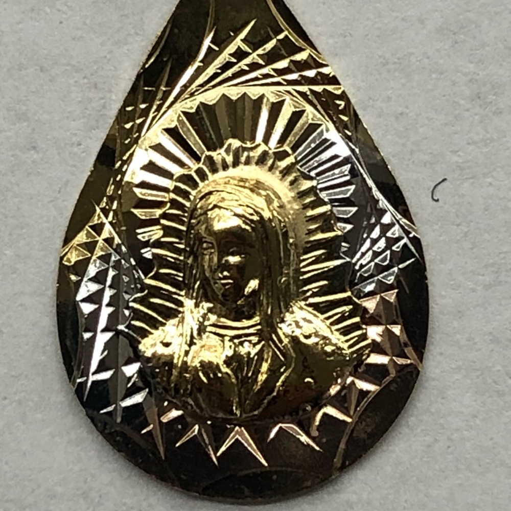 Our Lady of Guadalupe Gold Plated Pendent Necklace